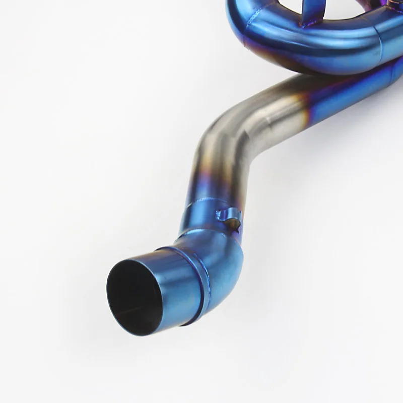 Выхлопная система мотоцикла головка передняя петля синяя трубка для YAMAHA R3 YZF R25 2014