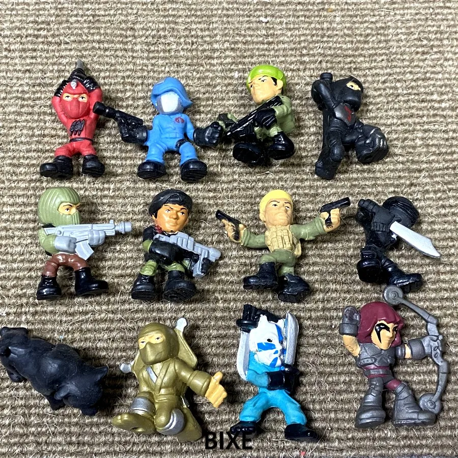 Lot 12PCS Gi Joe G.I. Микро сила мини-фигурки серии 1 красный гром ниндзя кремневый Дюк