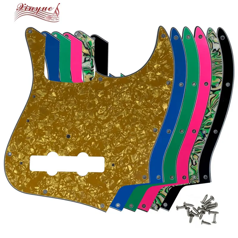 Pleroo Pickguard для США Винтаж ྆ 11 винты отверстий 4 струны джаз бас гитара накладки