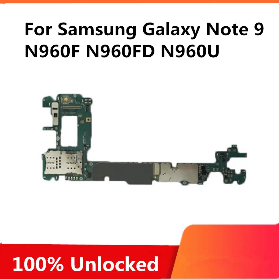 100% Разблокировка для samsung Galaxy Note 9 N960F N960FD N960U материнская плата оригинальная