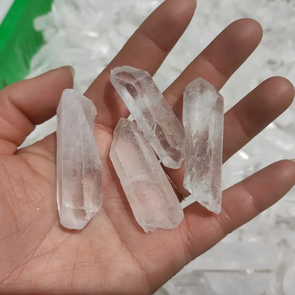

Natural polished quartz crystal point clear Crystal Quartz stone