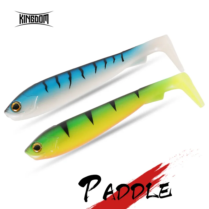 Kingdom весло Шад мягкие приманки для рыбалки 160 мм 40 г т tail ПВХ Материал 2 шт./пакет