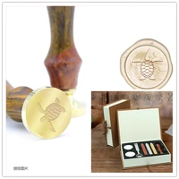 custom stamps copper head wood handle ancient sealing wax stamp retro hand sign wax seal stamp wedding gift turtle pattern b8