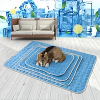 summer dogs cooling pad mat washable blanket sofa for dogs cat breathable ice pads pet bed cushion seat cover cooling mat 2xl