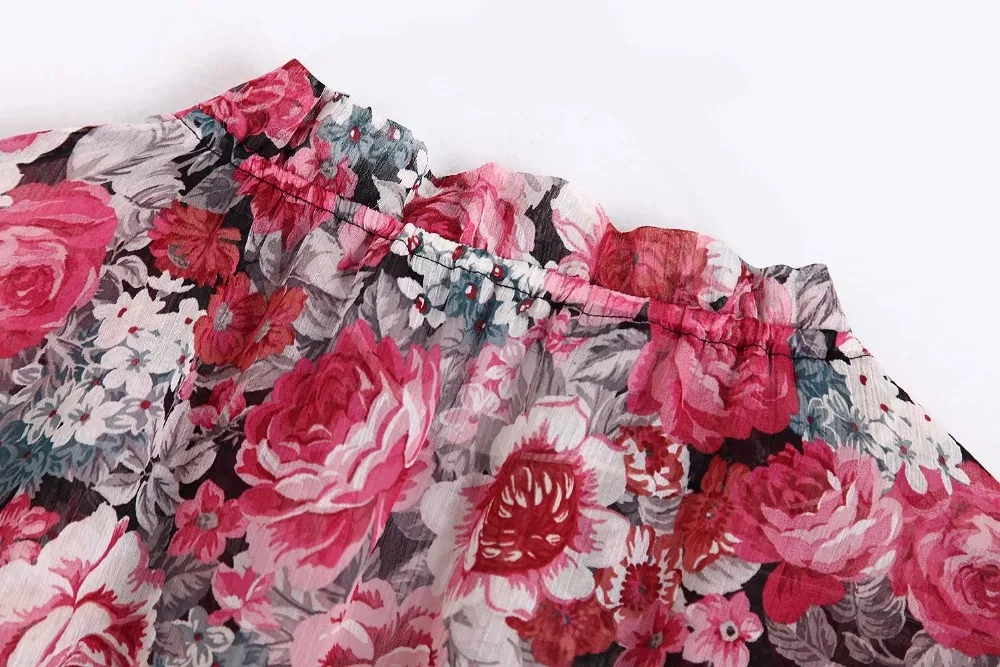Увядший engand стильный элегантный винтажный цветочный принт лук blusas mujer de moda кимоно рубашка женские топы футболки размера плюс