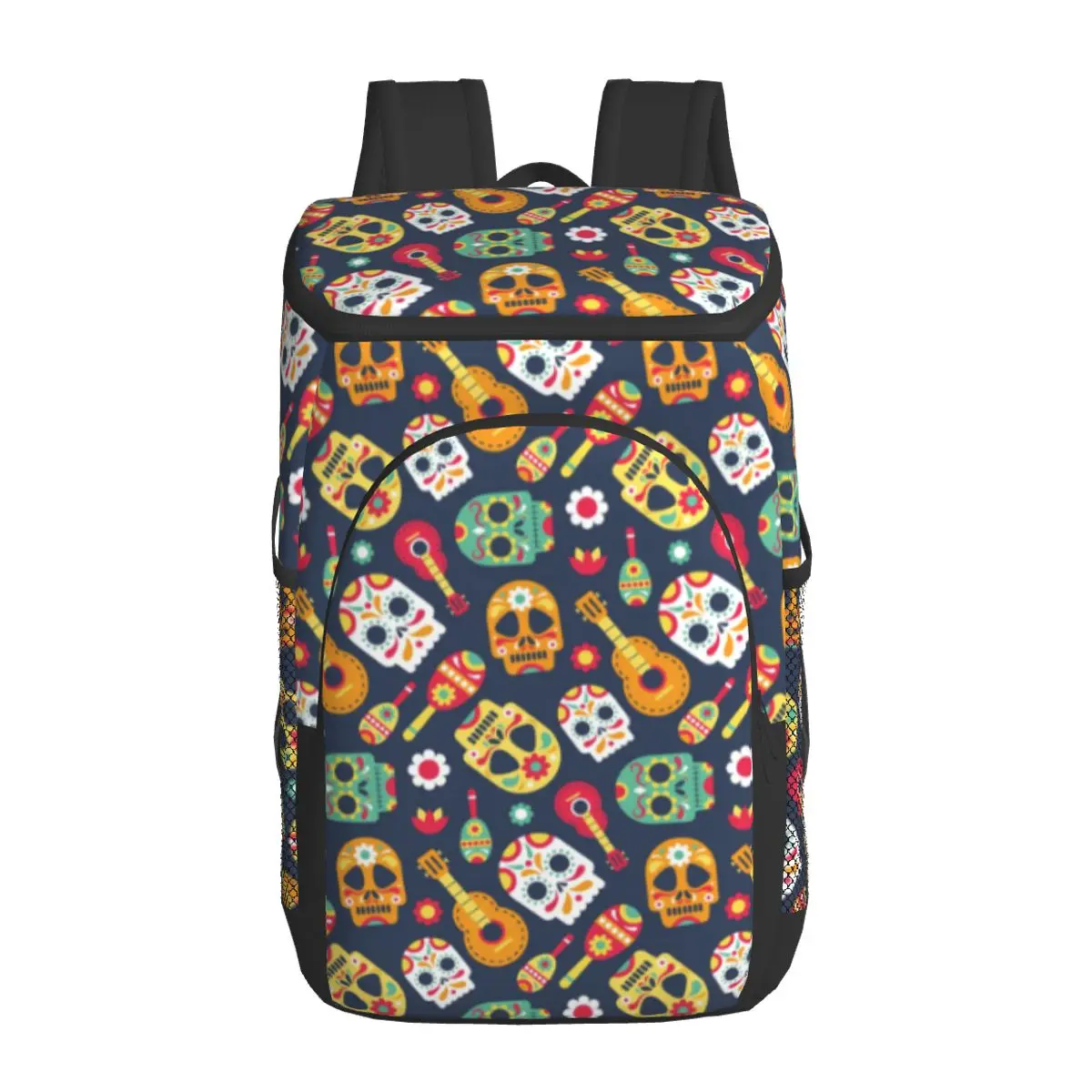 thermal backpack day dead theme waterproof cooler bag large insulated bag picnic cooler backpack refrigerator bag free global shipping