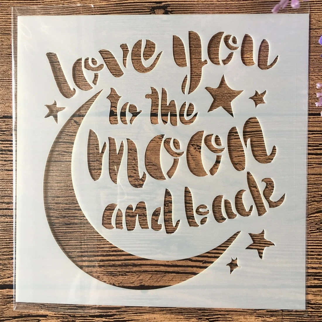 

1Pcs Love To Moon DIY Craft Layering Stencils Wall Painting Scrapbooking Stamping Embossing Album Paper Card Template F5307