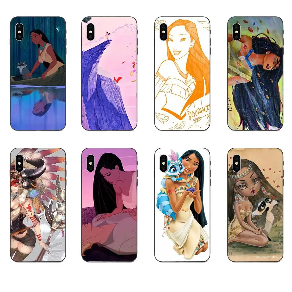 Чехол для телефона Pocahontas Princess Girl мягкий ТПУ чехол Apple iPhone 4 5 6 6S 7 8 11 Plus X XS Max XR Pro