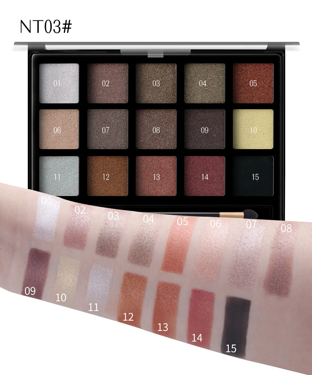 Sombras De Ojos Профессиональные 15 цветов Тени для век Палитра блестки Розовые тени для век Блеск тени для век с блестками Золотой порошок Oogschaduw