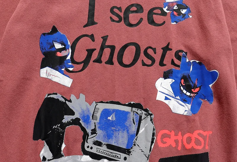 

Summer New Unisex T-shirt 100% 1:1 Designer Brand SPIRIT High Street Short Sleeve Hip Hop Oversize Loose Simple Tee