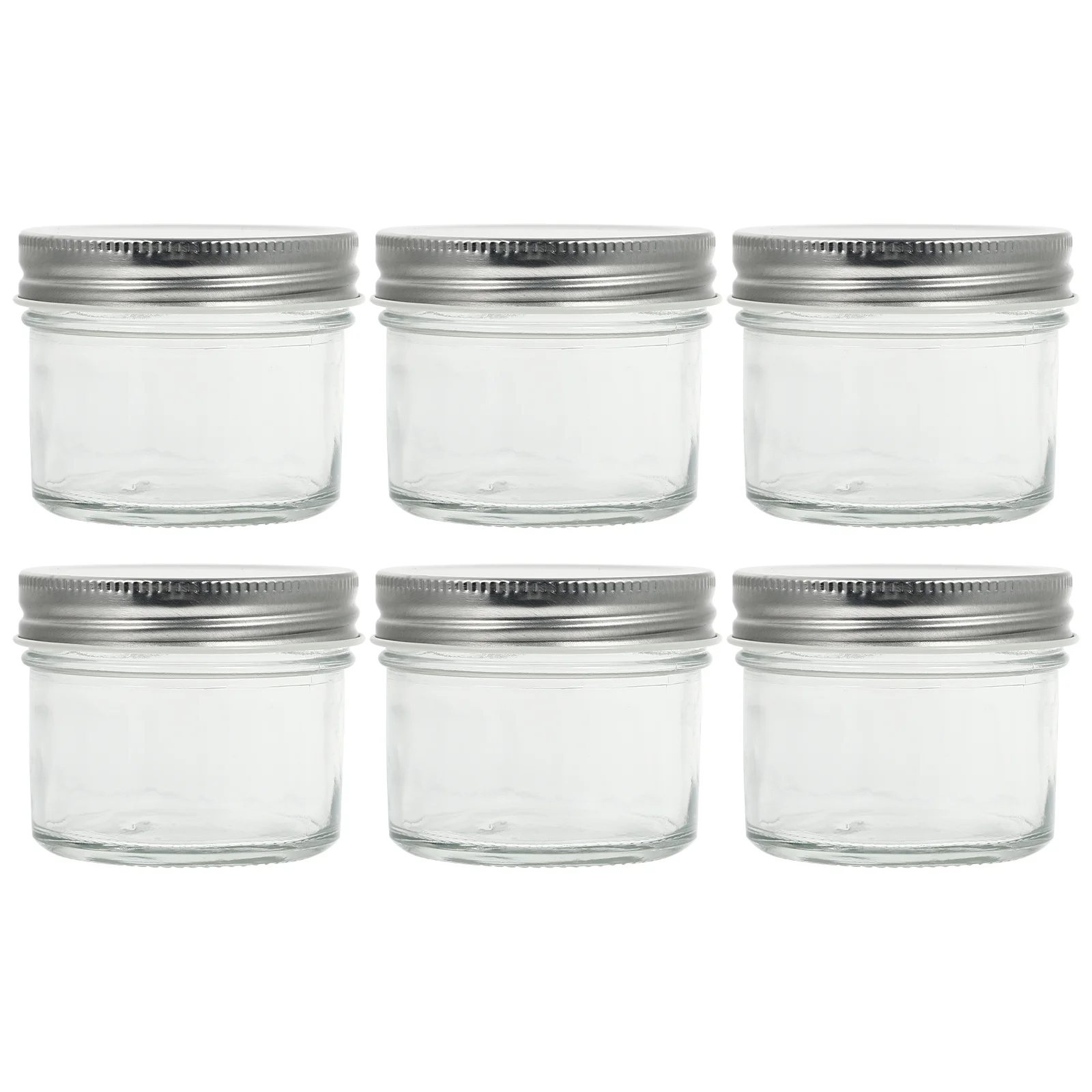 

6Pcs 100ml Glass Sealing Cans Glass Jam Containers Household Honey Glass Jars