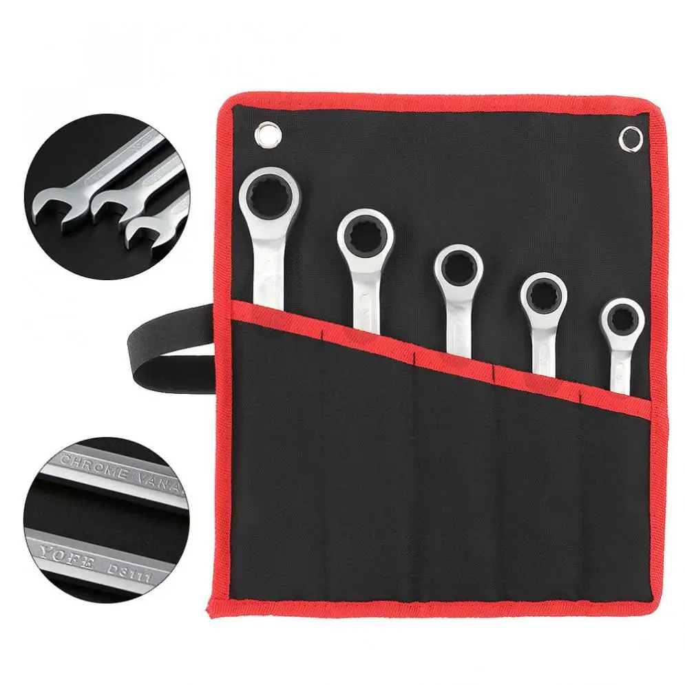 5 шт. 10 мм 17 комбинированный гаечный ключ Набор Профессиональный Трещоточный