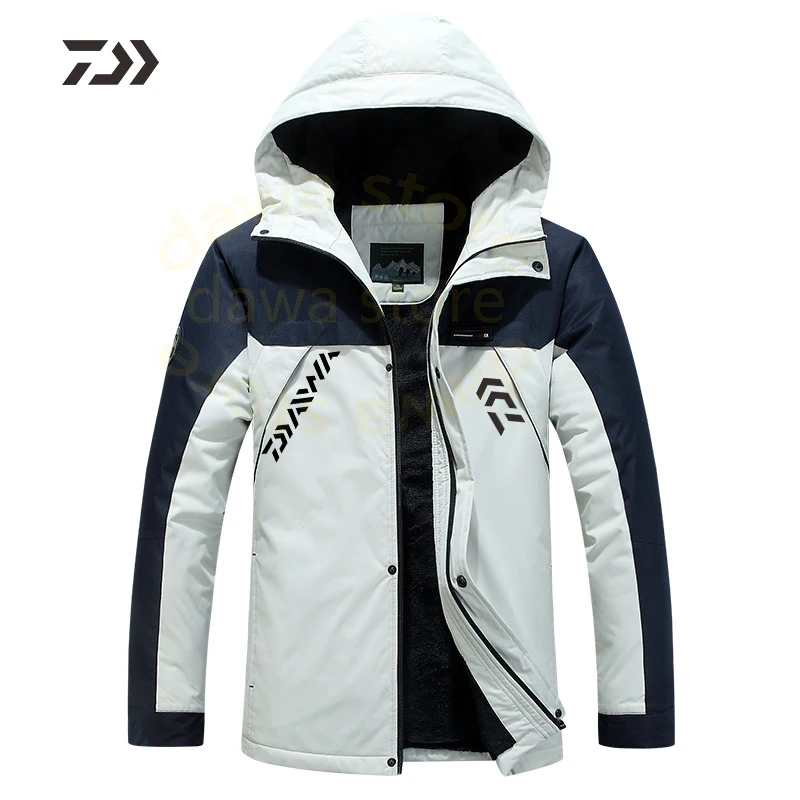 Осень Зима Daiwa Рыболовная куртка ветрозащитная Водонепроницаемая теплая