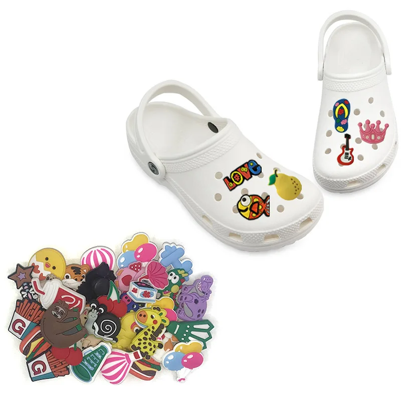 

Подвески для обуви из ПВХ, разные цвета, 100 шт.