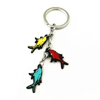 dr seuss one fish two fish red fish blue fish keychain high quality anime cosplay metal jewelry gifts for woman girl child