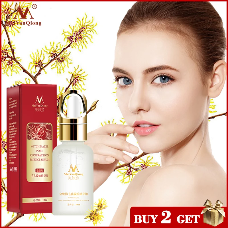MeiYanQing Hamamelis сужающая поры эссенция эффективно чистая пора Отшелушивающий отбеливает кожу пополняет кожу влагой усадочная поры