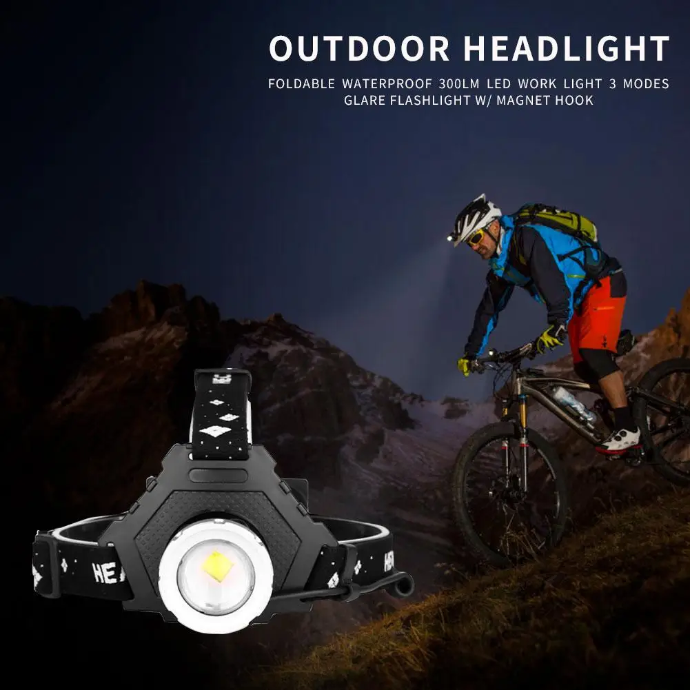 

Zoom Headlamp 2000lm XHP70LED Torch Flashlight Smart USB Headlight Camping Head Lamp Support Dropshipping