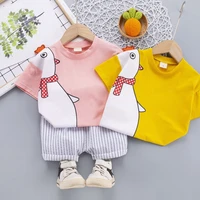 boys and girls suits 2021 summer new style childrens fashion and comfortable summer two piece trend