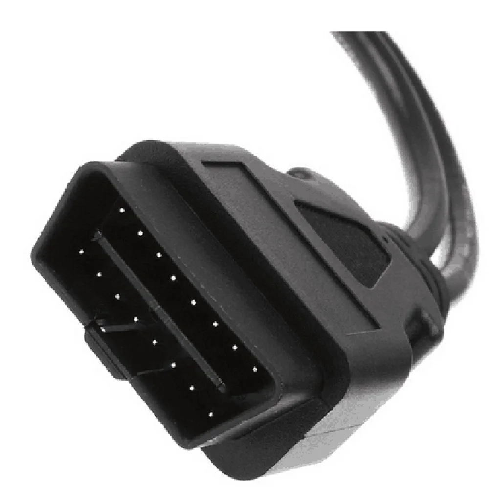 Плоский + тонкий круглый провод OBDII OBD 2 OBD2 16 Pin ELM327 штекер-двойной гнездо Y-образный