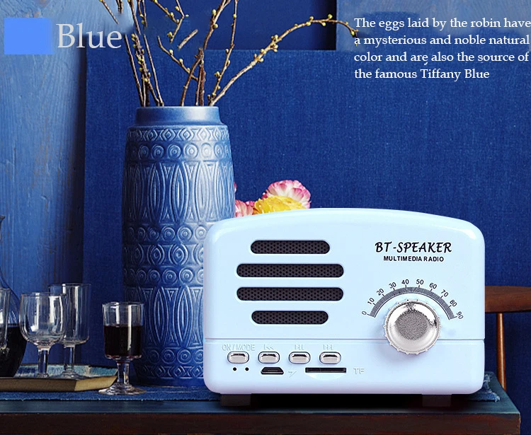 Indoor Outdoor Speaker Portable Retro Bluetooth Wireless Bass Column Support Subwoofer | Электроника