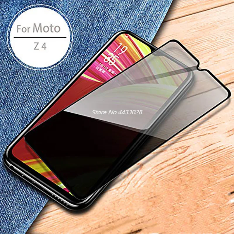 9H Full Cover Anti Spy Tempered Glass for Motorola Moto G7 Z4 G7 PLUS Screen Protector for Moto Z4 G7 PLUS Privacy Film Glass