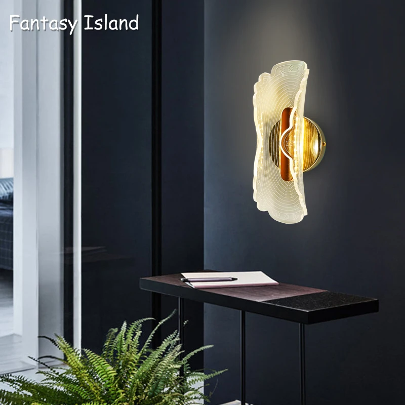 

Золотые современные светодиодные Настенные светильники для освещения гостиной, спальни, прикроватного прохода, коридора, фойе, холла, роскошное внутреннее освещение, домашние светильники