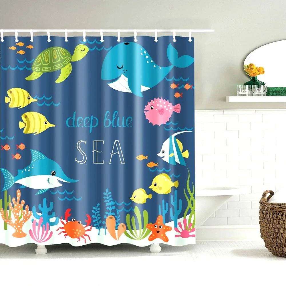 

Dafield Kids Shower Curtain Farm Sweet Farmhouse Fall Cow Black and White Truck Bathroom With Hooks Decor Waterproof