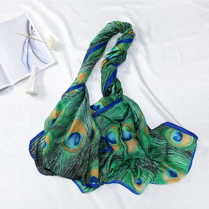 

Silk Scarf Women Shawls Wraps Fashion Small Hair Neck Hijabs Foulard Scarves Female Lady bufanda seda mujer echarpe ete soie