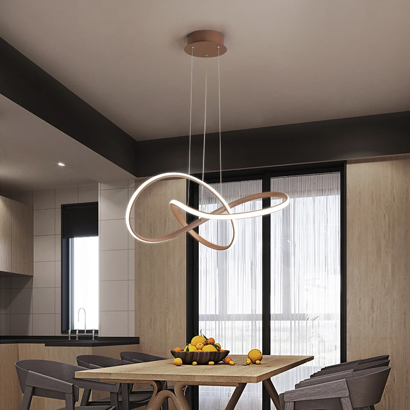 

Creative Modern LED Pendant Lights Bar Coffee House Restaurant office interior lighting decorative Pendant Lamp Coffee color