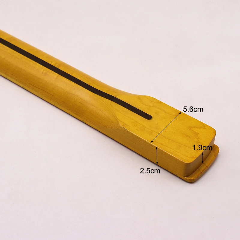 st gitarre neck gelb elektrische gitarre neck kleine kopf kanada maple st neck 22 bünde matte finish strat gitarre hals free global shipping