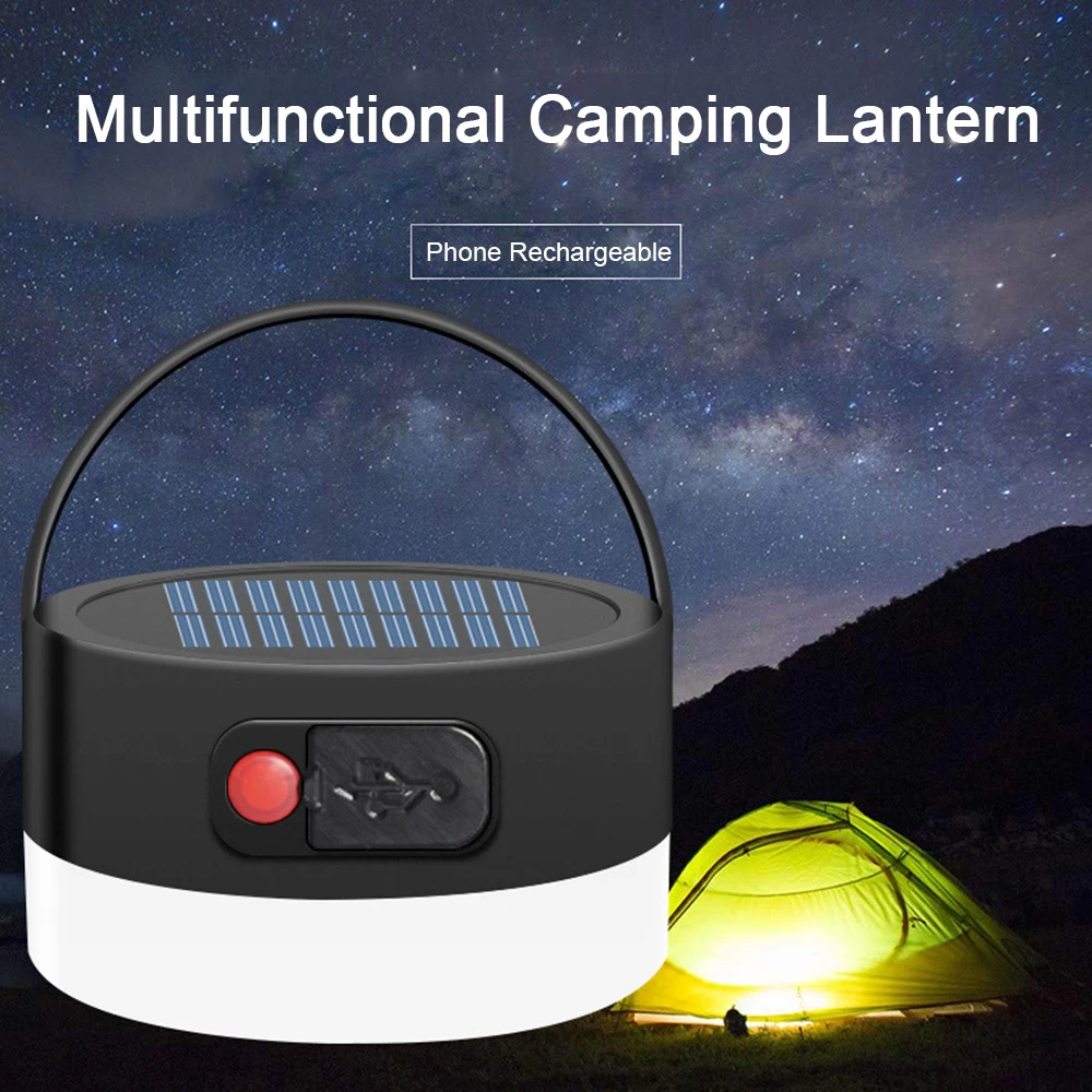

Multifunctional Camping Lantern Waterproof Rechargeable Tent Lantern Outdoor Portable Hanging Lamp Camping Equipment