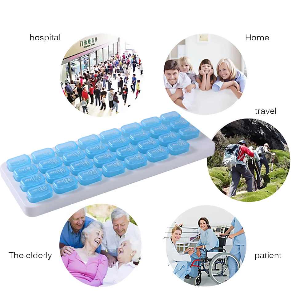 Органайзер для таблеток 31 ячейка