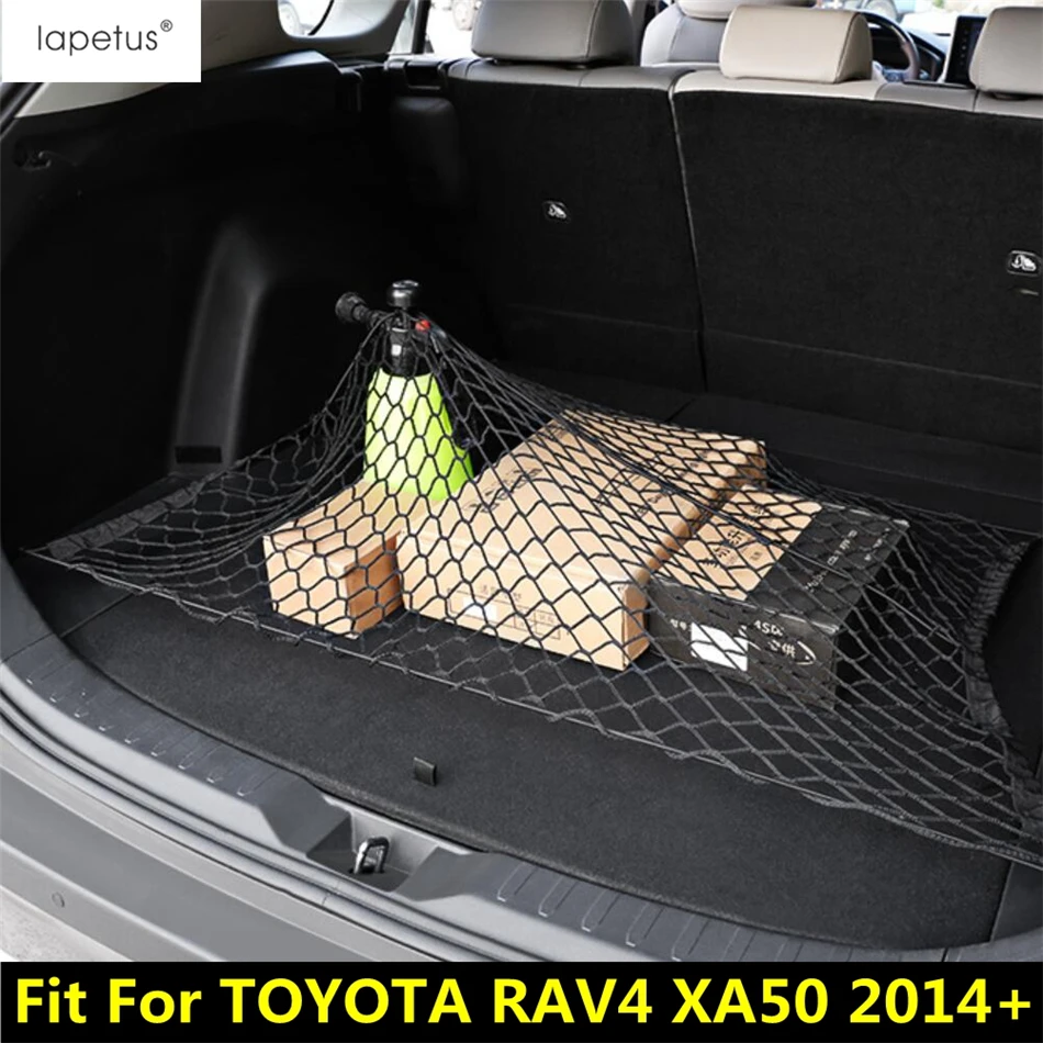 Accesorios de coche para maletero trasero, organizador de carga, malla elástica, gancho de red Interior para TOYOTA RAV4 XA50 2014 - 2022