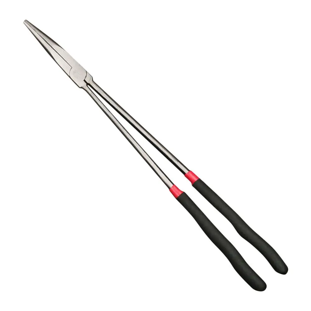

Carbon Steel Long Nose Pliers Multifunctional Straight Long Reach Pliers Industrial Maintenance Tool With Multi-joint 11in/16in