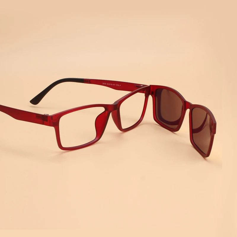 Солнцезащитные очки унисекс, поляризационные, с магнитной застежкой, квадратные, UV400 от AliExpress WW