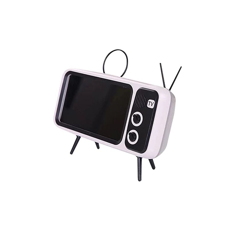 

1pcs Mobile Phone Holder For Your Mobile Phone Accessories Screen Stand Retro TV Fashion Plastic Wood Material For Cell Phone 15