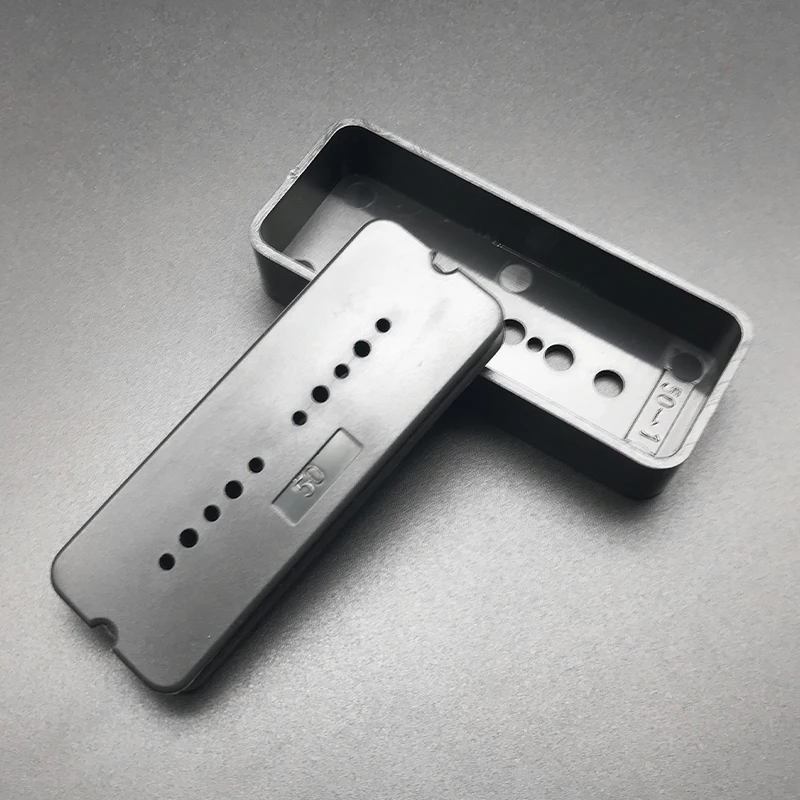 2 stücke p90 gitarre pickup abdeckung mit spule vintage 90 soapbar 5052mm hals brücke elektrische gitarre pickup abdeckung ersatz kunststof