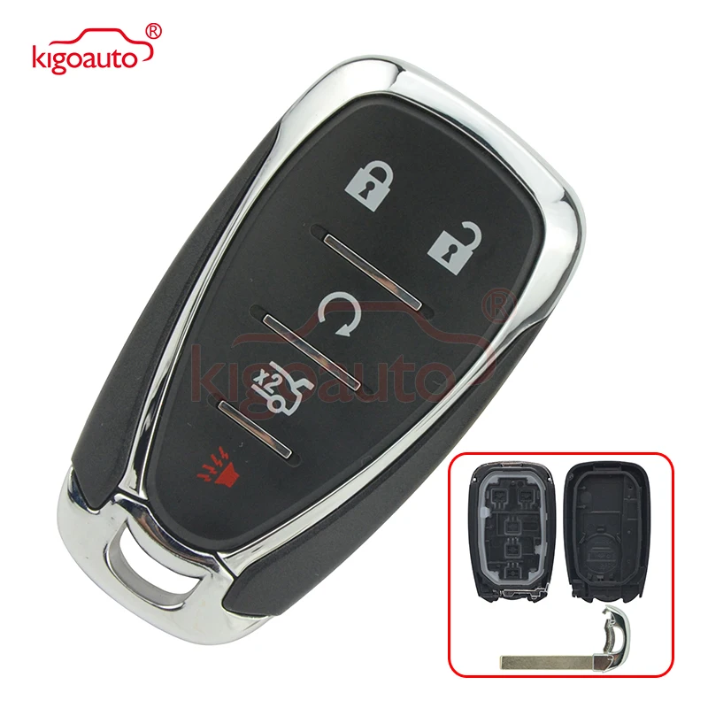 

Kigoauto HYQ4EA чехол для смарт-ключа 4 + 1 кнопка для 2016 2017 Chevrolet Sonic Camaro Malibu 13508769