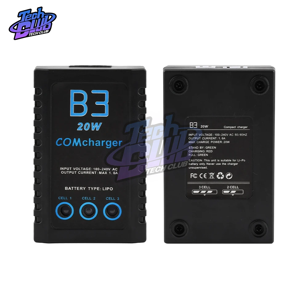 EU/US Plug Balanced Battery Charger for 10W/20W iMaxRC iMax B3 Pro Compact 2S 3S Lipo Power Supply RC Helicopter | Инструменты