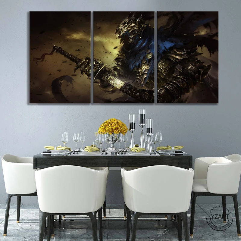 Темный фантазийный стиль видеоигра Темные души плакат художественные картины на