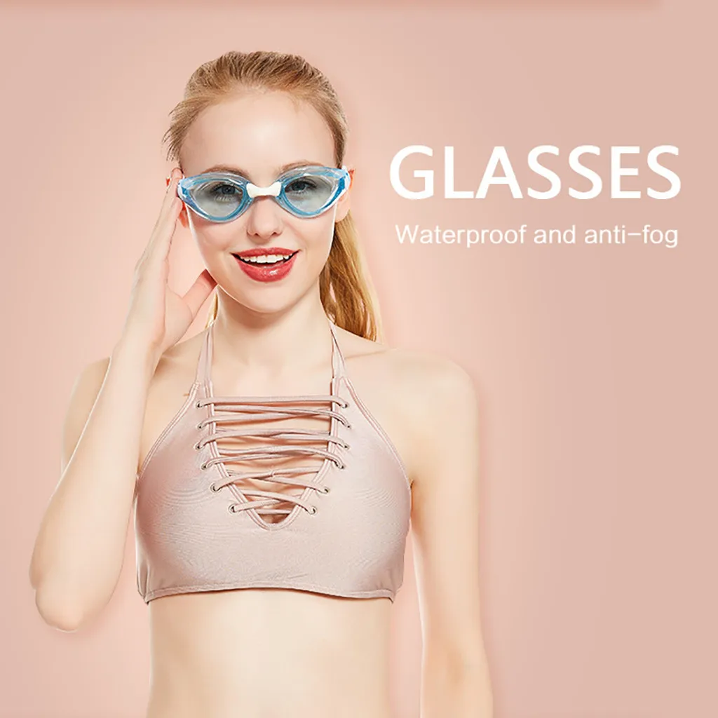 Профессиональные очки для плавания взрослых противотуманные мужские и женские