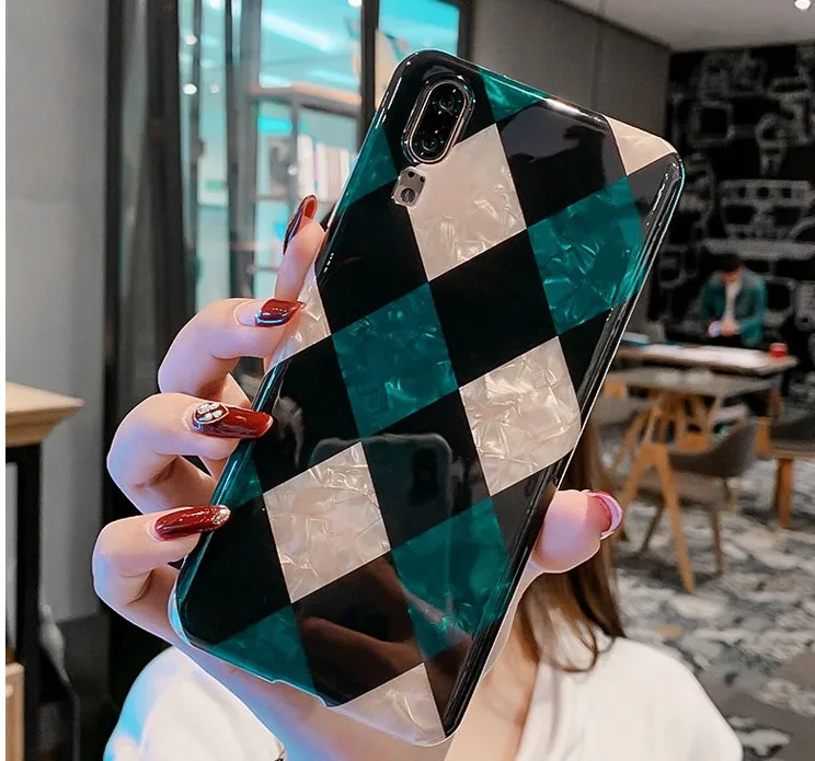 Ромб любовь shell ремень через плечо чехол для телефона для huawei P30 pro P20 P10 плюс mate10 mate20 honor 20 pro 10 9 nova 5 4 3 3i 2s - Цвет: only case no strap 1