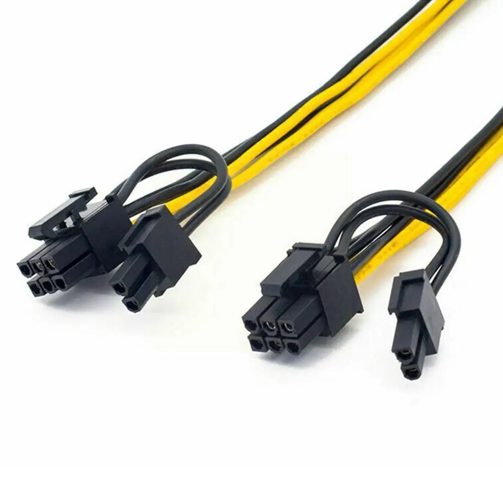 

5pcs Pci-e 6pin To 2*8pin(6 2) Power Splitter Cable Extension Graphics Cord Hub Card Cable Connector Splitter Vedio Power P B5s3