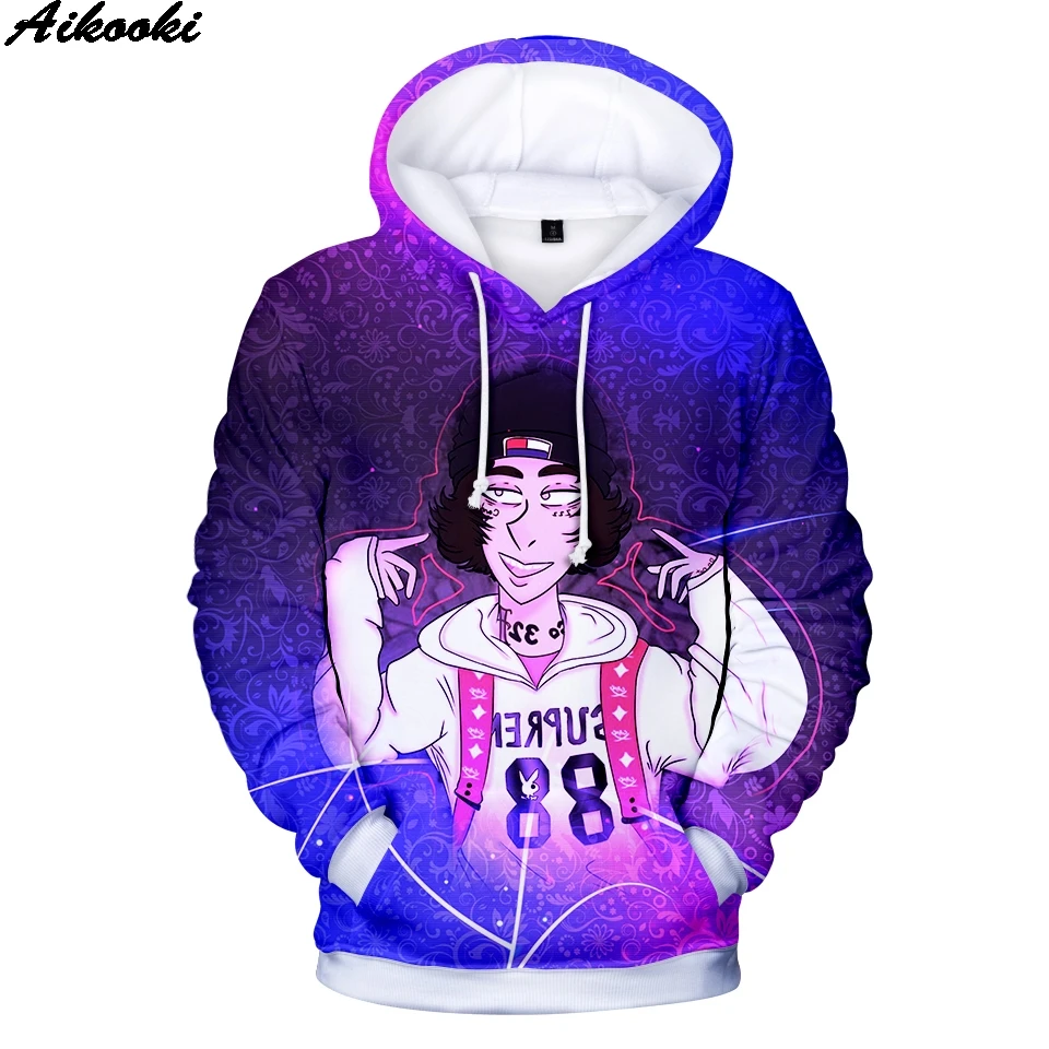 New Lil Xan Xanarchy 3D Hoodies Men/Women Fashion Casual Harajuku Anime Hoodie Cartoon Print Sweatshirt Tops | Мужская одежда