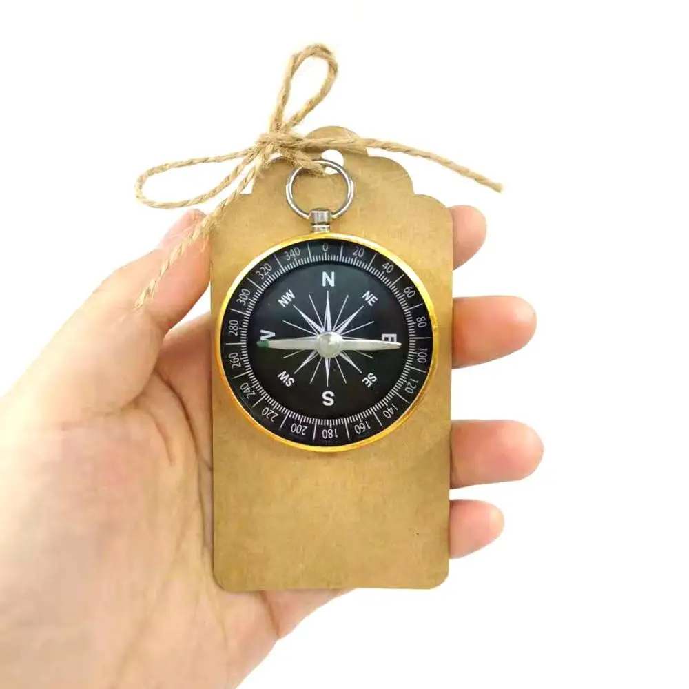 10 комплектов свадебные сувениры для гостей Компас + крафт бумага тематика
