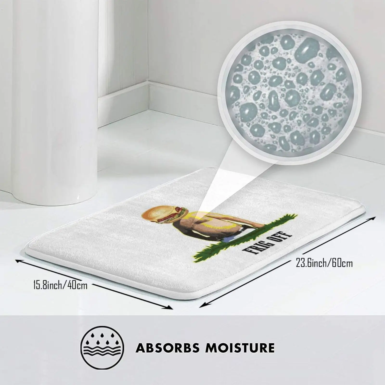 Копия прицепа парка для мальчиков коврик &quotFrig Off&quot противоскользящие напольные