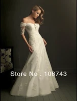 free shipping 2016 new style hot sale sexy bride wedding sweet princess custom size lace crystal wedding dress