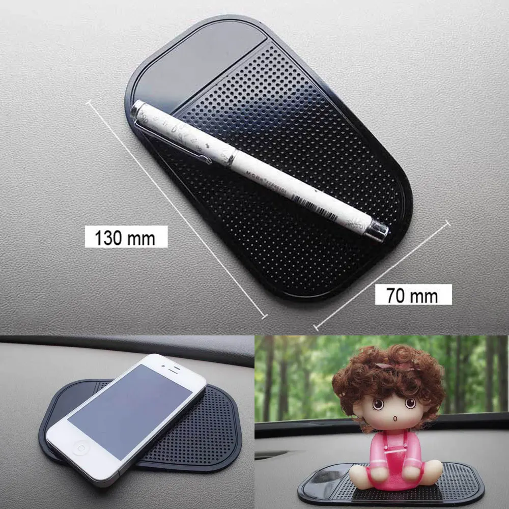 3Pcs Car Anti Slip Pad Silica Gel Sticky Dashboard Mobile Phones Shelf Non-slip Mat Cushion for Sunglasses MP3 DVR Holder | Автомобили и