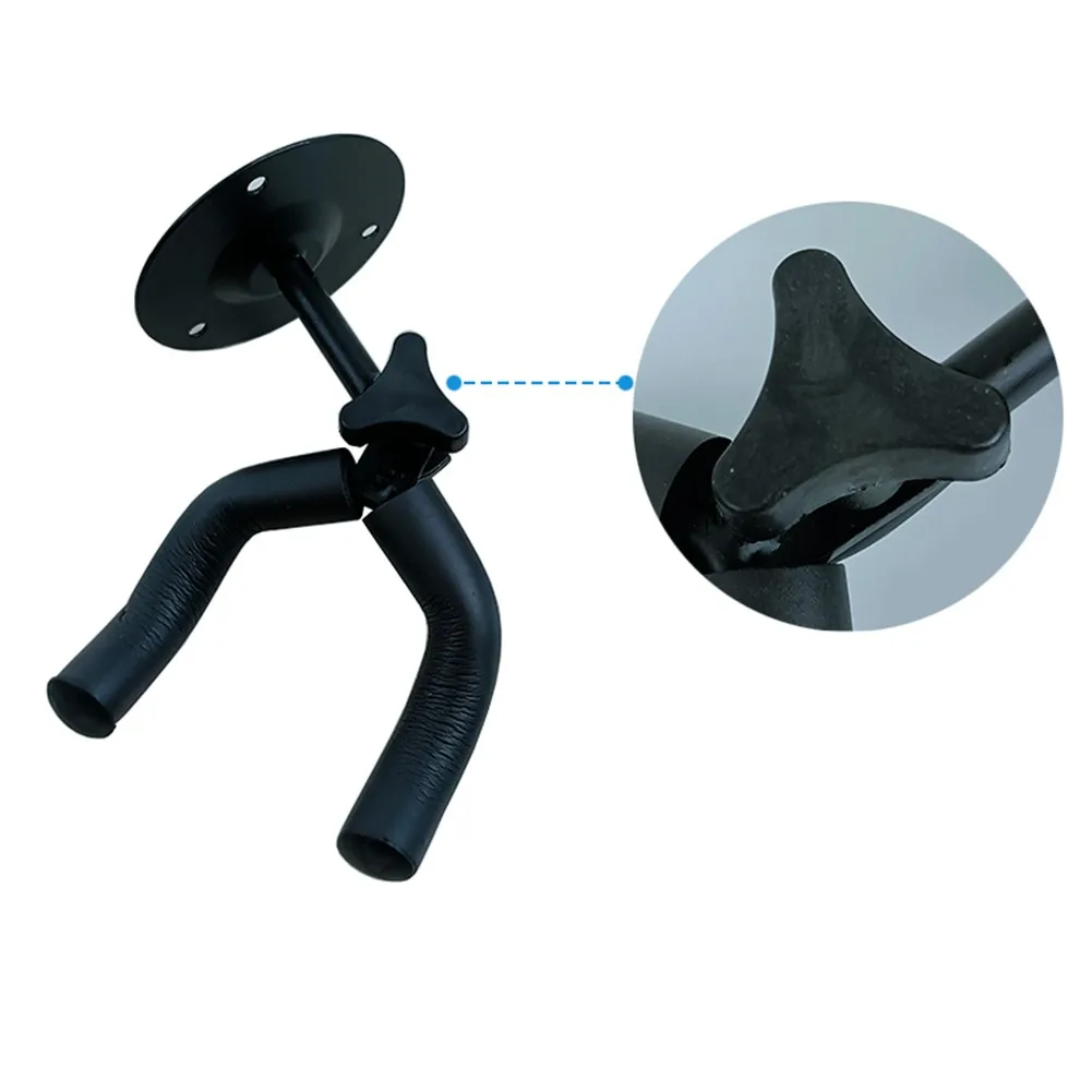 

Adjustable Swivel Guitar Hanger Hook Holder Bass Bracket Wall Mount Stand Rack Metal Sponge Display Guitar Bass Screws Part