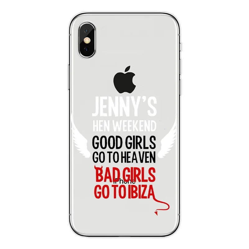 Модный пластиковый ультра задний Мягкий силиконовый чехол с надписью GOOD BAD GIRL для